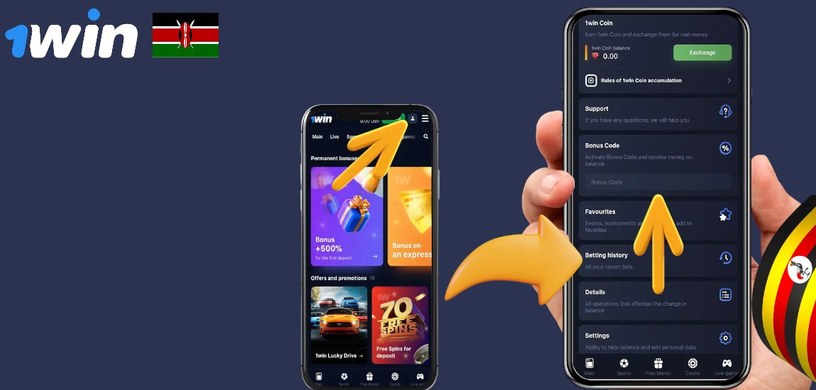 1Win Bonus Code Activation on Mobile App